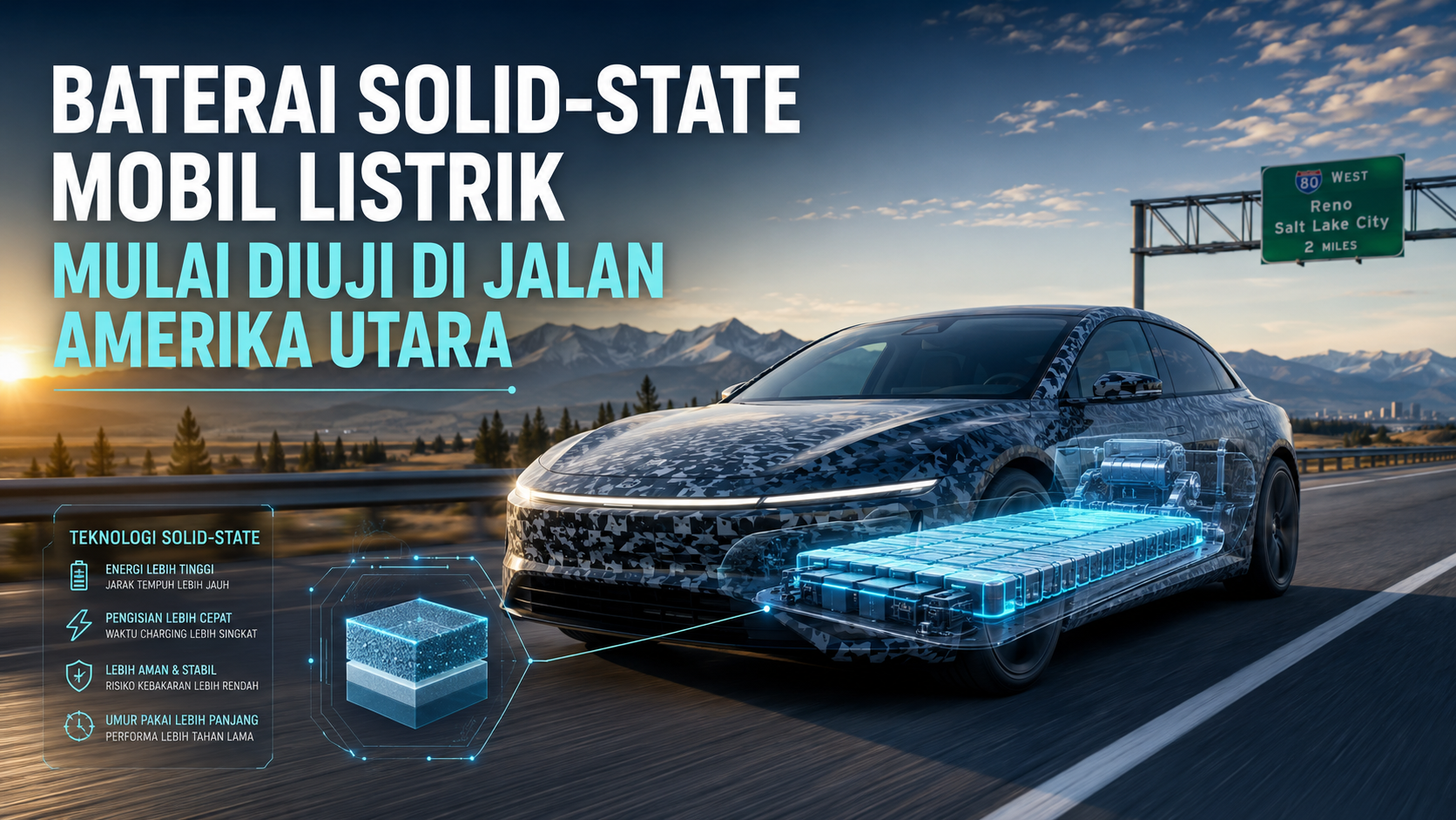 Baterai Solid-State Mobil Listrik Mulai Diuji di Jalan Amerika Utara