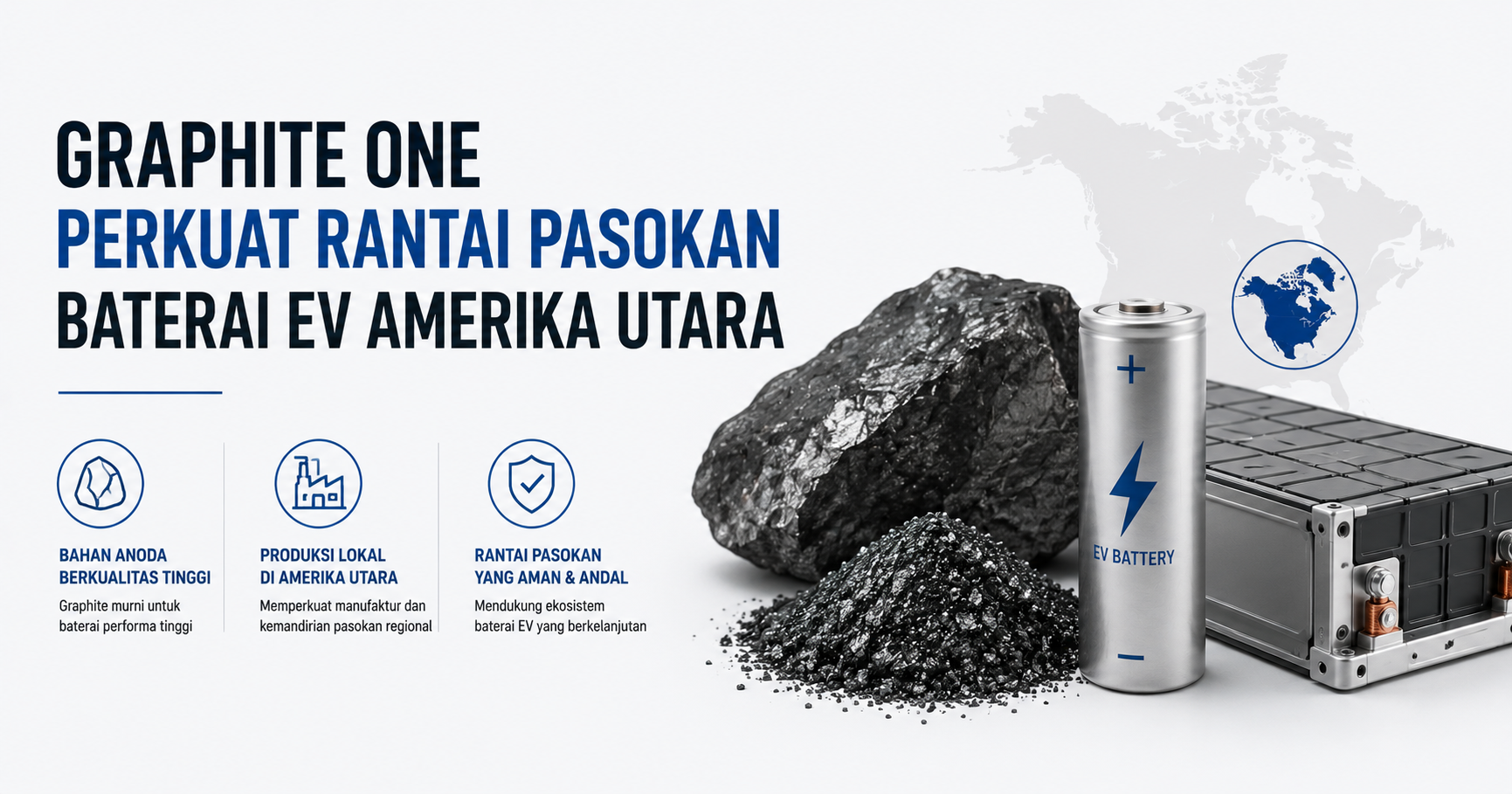 Graphite One Perkuat Rantai Pasokan Baterai EV Amerika Utara